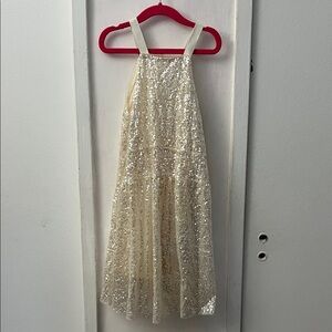 Zara Glittering Cream Kids Dress